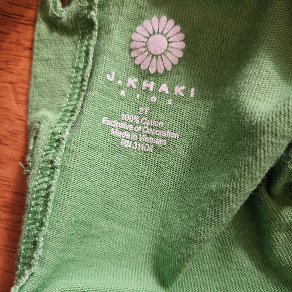 J. Khaki Kids Pullon Button in the back Green Dress with Scotties on the Front - Picture 4 of 4